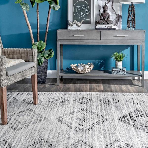 Nuloom Presley Faded Aztec Area Rug Grey