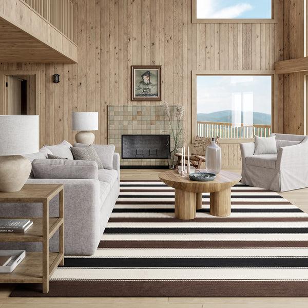 Nuloom Quest Striped Cotton Area Rug Multicolor