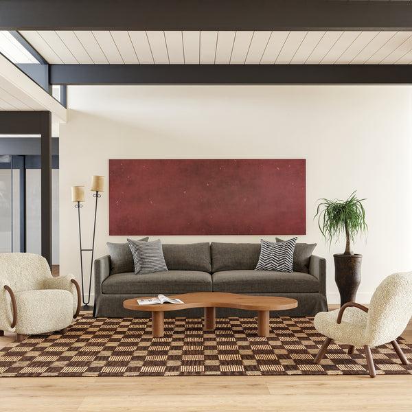 Nuloom Quince Checkered Wool Area Rug Brown