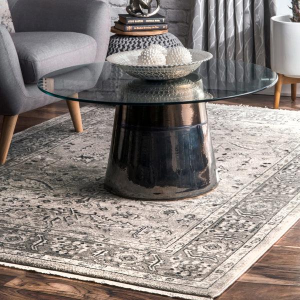 Nuloom Rachel Vintage Fringe Area Rug Beige