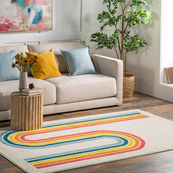 Nuloom Rainbow Swirl Kids Area Rug Multi