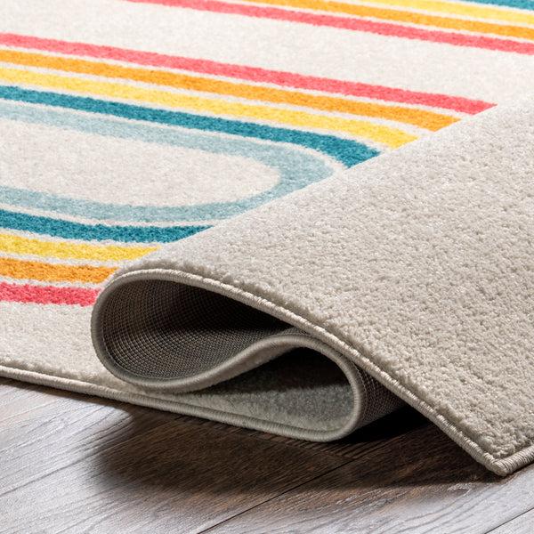 Nuloom Rainbow Swirl Kids Area Rug Multi