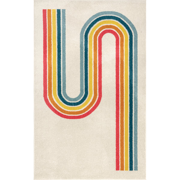 nuloom Rainbow Swirl Kids Area Rug Multi