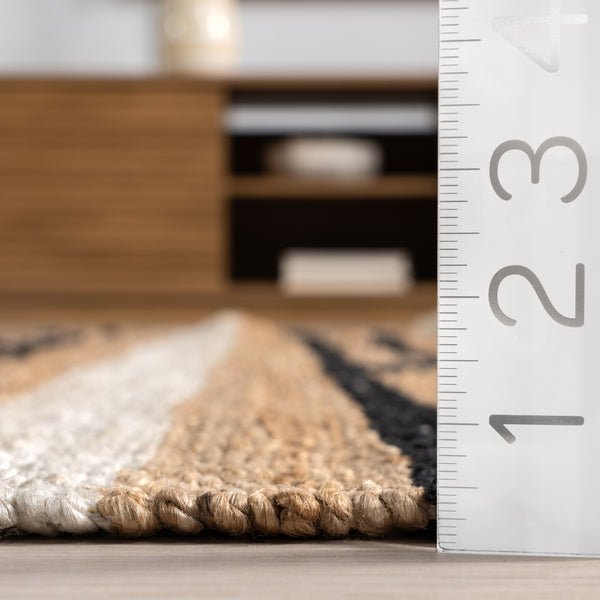 Nuloom Raleigh Striped Jute Area Rug Natural