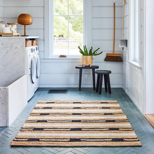 Nuloom Raleigh Striped Jute Area Rug Natural