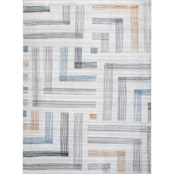 nuloom Rani Geometric Angles Area Rug Light Grey