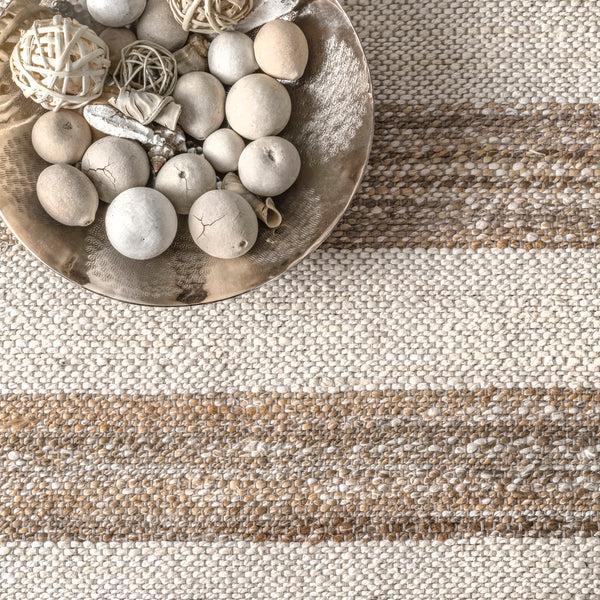 Nuloom Ren Striped Jute Area Rug Natural