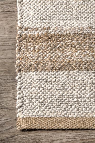 Nuloom Ren Striped Jute Area Rug Natural
