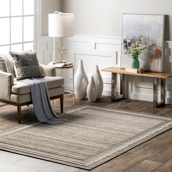 Nuloom Rena Modern Thin Striped Area Rug Gray