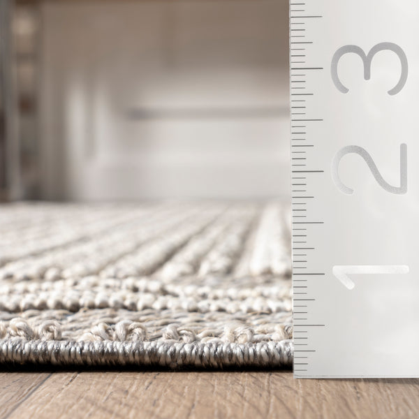 Nuloom Rena Modern Thin Striped Area Rug Gray