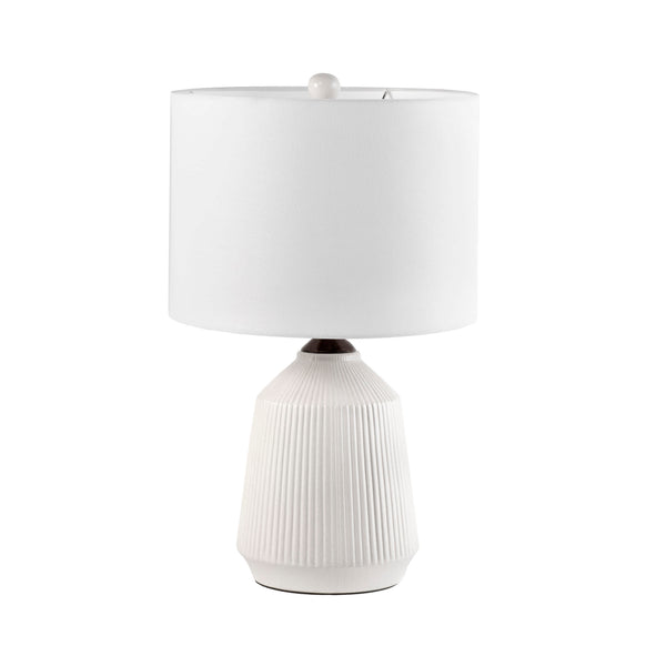 Nuloom Renton 24" Ceramic Table Lamp Cream