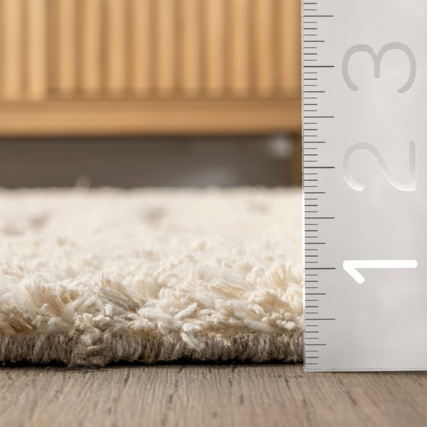 Nuloom Riley Textured Shag Area Rug Cream