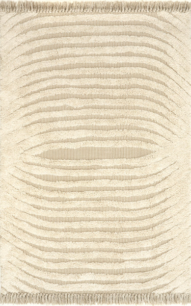 nuloom Riley Textured Shag Area Rug Cream
