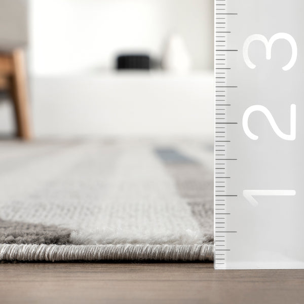 Nuloom Robbi Modern Striped Area Rug Light Gray