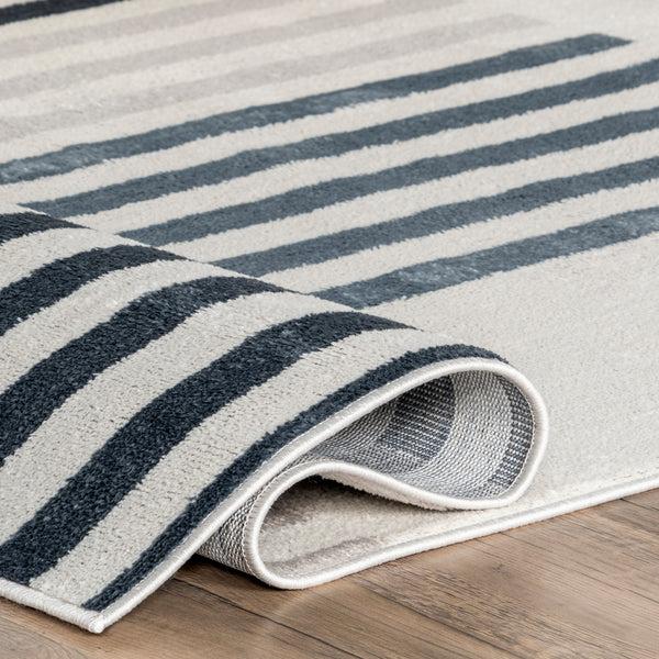 Nuloom Robbi Modern Striped Area Rug Light Gray