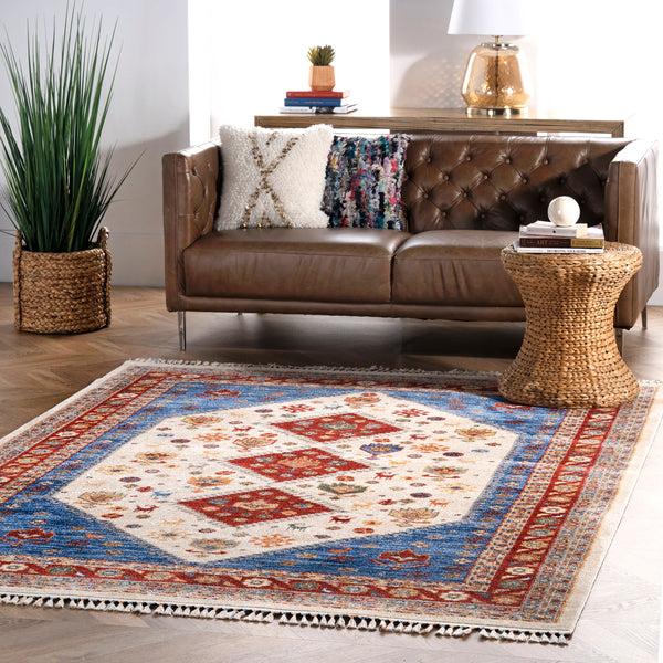 Nuloom Romee Medallion Tassel Area Rug Beige