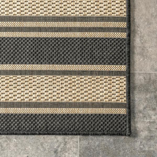 Nuloom Romy Striped Indoor/Outdoor Area Rug Navy
