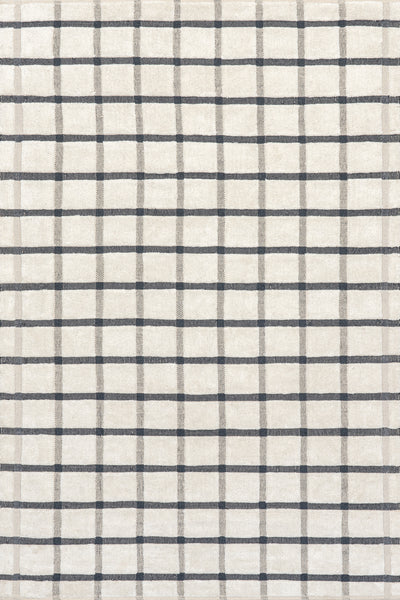 nuloom Rowena Checked Wool Area Rug Ivory