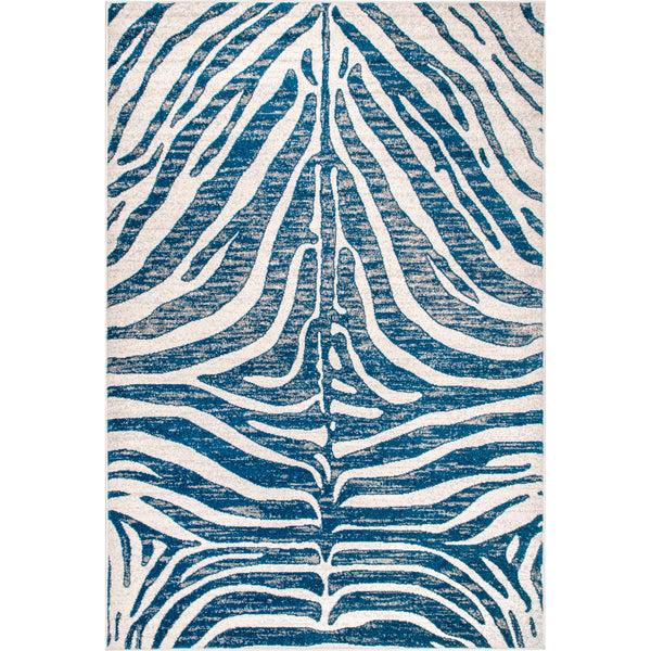 Nuloom Royal Zebra Stripes Area Rug Grey