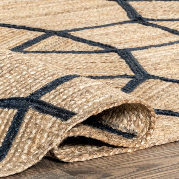 Nuloom Rozalia Jewel Jute Area Rug Blue