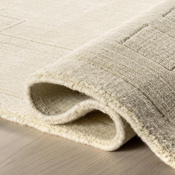 Nuloom Rune Bordered Wool-Blend Area Rug Cream