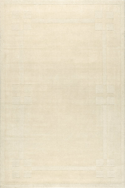 nuloom Rune Bordered Wool-Blend Area Rug Cream