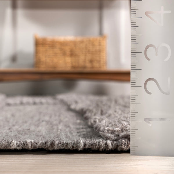 Nuloom Samba Textured Cotton-Blend Area Rug Grey
