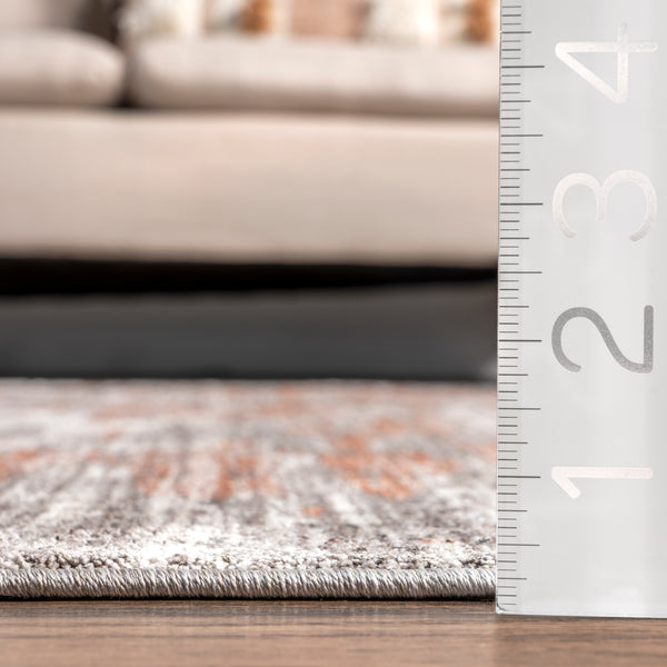Nuloom Sammy Abstract Fringe Area Rug Rust