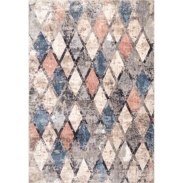 nuloom Saoirse Distressed Trellis Area Rug Blue