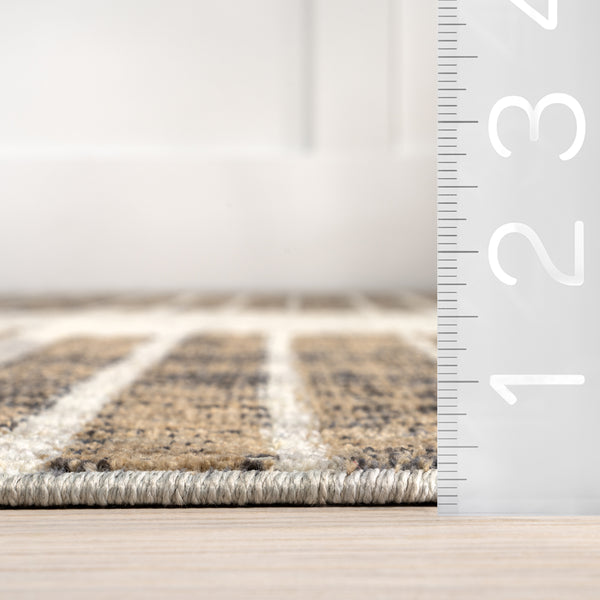 Nuloom Sarahi Modern Abstract Area Rug Light Brown