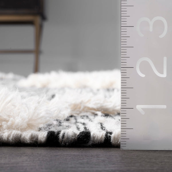 Nuloom Savannah Moroccan Fringe Area Rug Grey