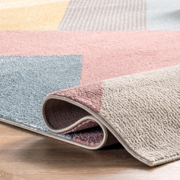 Nuloom Selina Abstract Modern Area Rug Pink