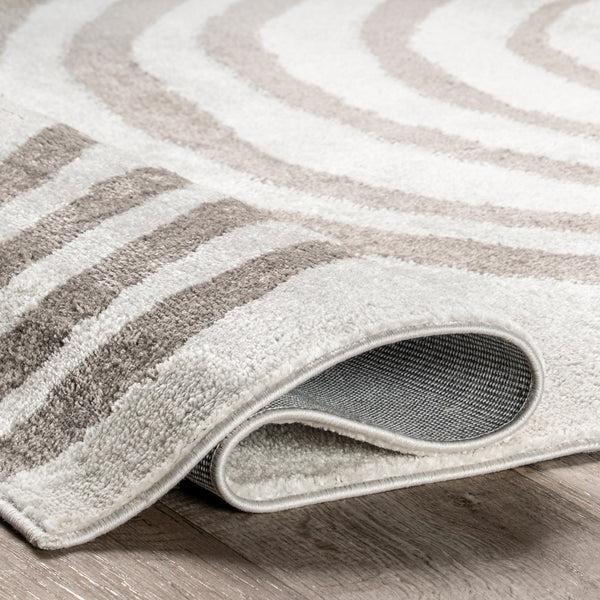 Nuloom Sena Modern Rainbow Area Rug Light Gray