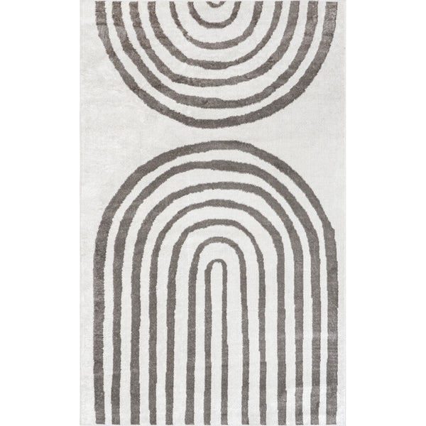 nuloom Sena Modern Rainbow Area Rug Light Gray