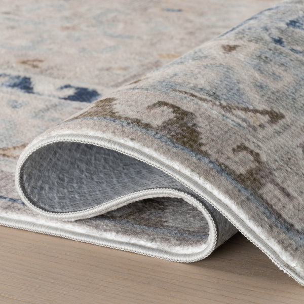 Nuloom Nuloom Seraphyne Bordered Medallion Washable Rug Blue