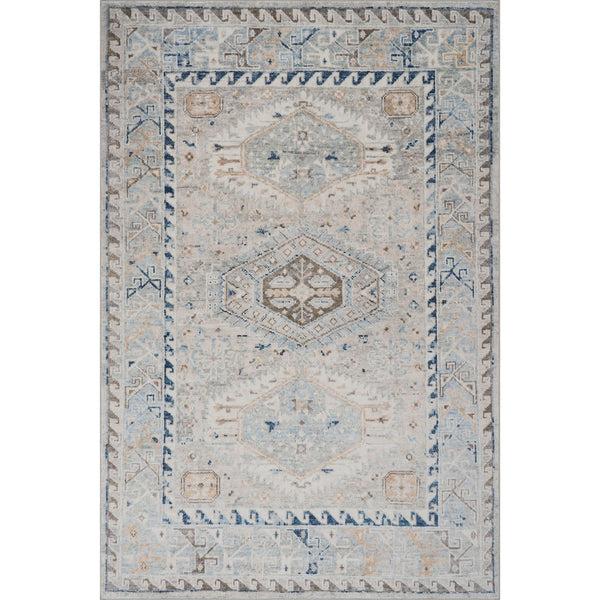 nuloom Nuloom Seraphyne Bordered Medallion Washable Rug Blue