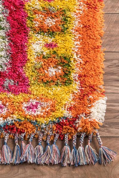 Nuloom Shania Medallion Shaggy Area Rug Multi