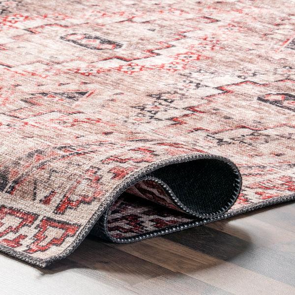 Nuloom Sharni Diamond Trellis Cotton Area Rug Rust