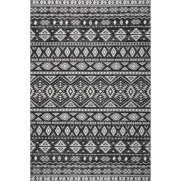 nuloom Shelby Washable Graphic Area Rug Charcoal