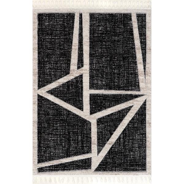 nuloom Shelli Abstract Tasseled Area Rug Gray