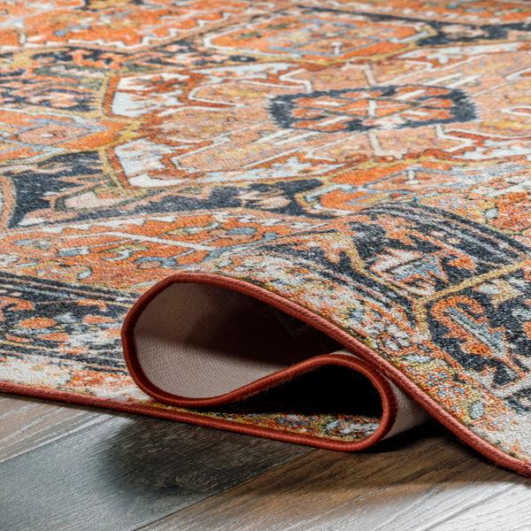 Nuloom Sherita Distressed Persian Area Rug Rust