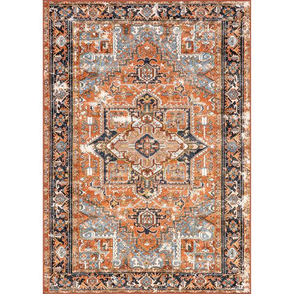 Nuloom Sherita Distressed Persian Area Rug Rust
