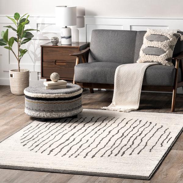 Nuloom Shireen Contemporary Circle Area Rug Beige