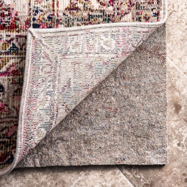nuloom Snowflake Non-Slip Grip Rug Pad Gray