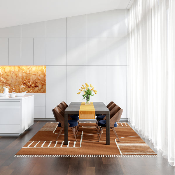 Nuloom SoHo Tasseled Wool Area Rug Brown