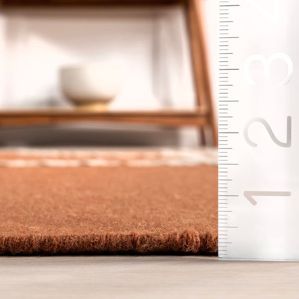 Nuloom SoHo Tasseled Wool Area Rug Brown
