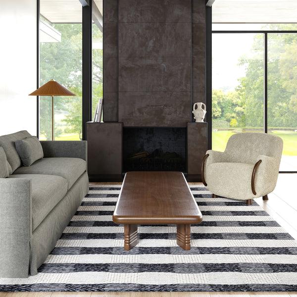 Nuloom Sophie Striped Wool Area Rug Grey