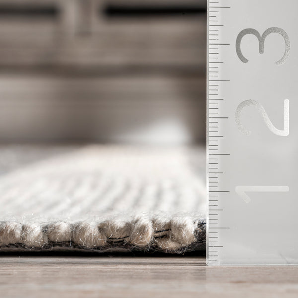 Nuloom Sophie Striped Wool Area Rug Grey