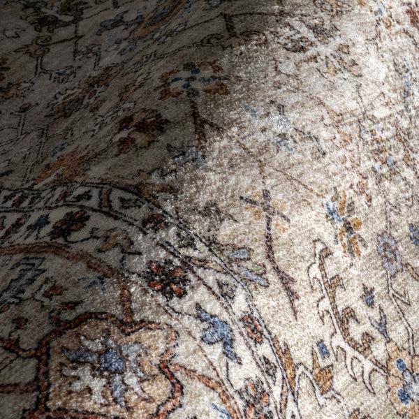Nuloom SpinClean Machine Washable Area Rug Beige