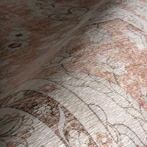 Nuloom SplashGuard Machine Washable Area Rug Peach